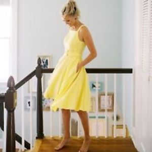NWOT GAL MEETS GLAM Marygold yellow dress